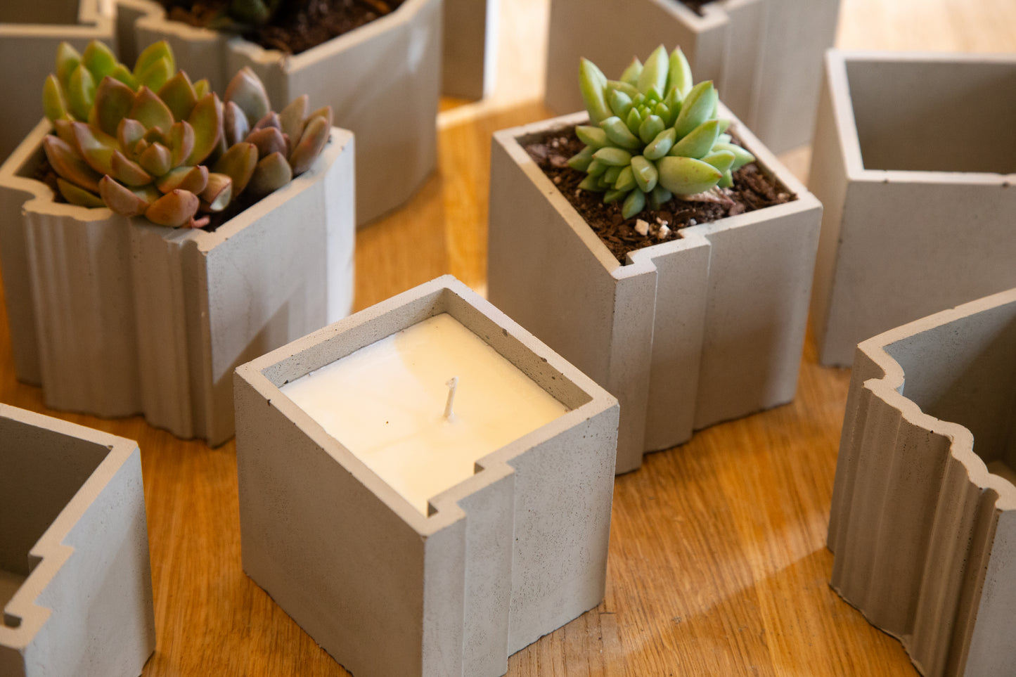 New Mexico Concrete Planter | Candle Holder | Vessel